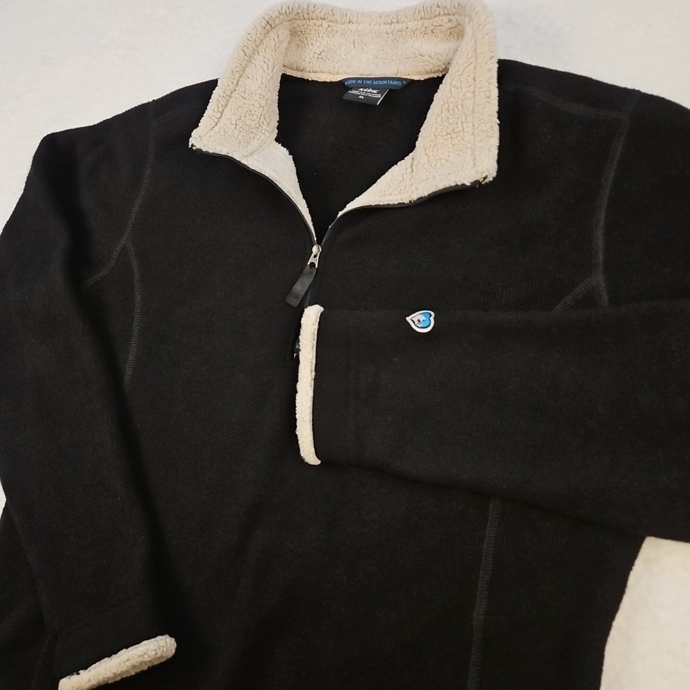 KUHL Fleece Half Zip Womens Pullover Size XL Warm Stretch Comfy Fit Outdoors